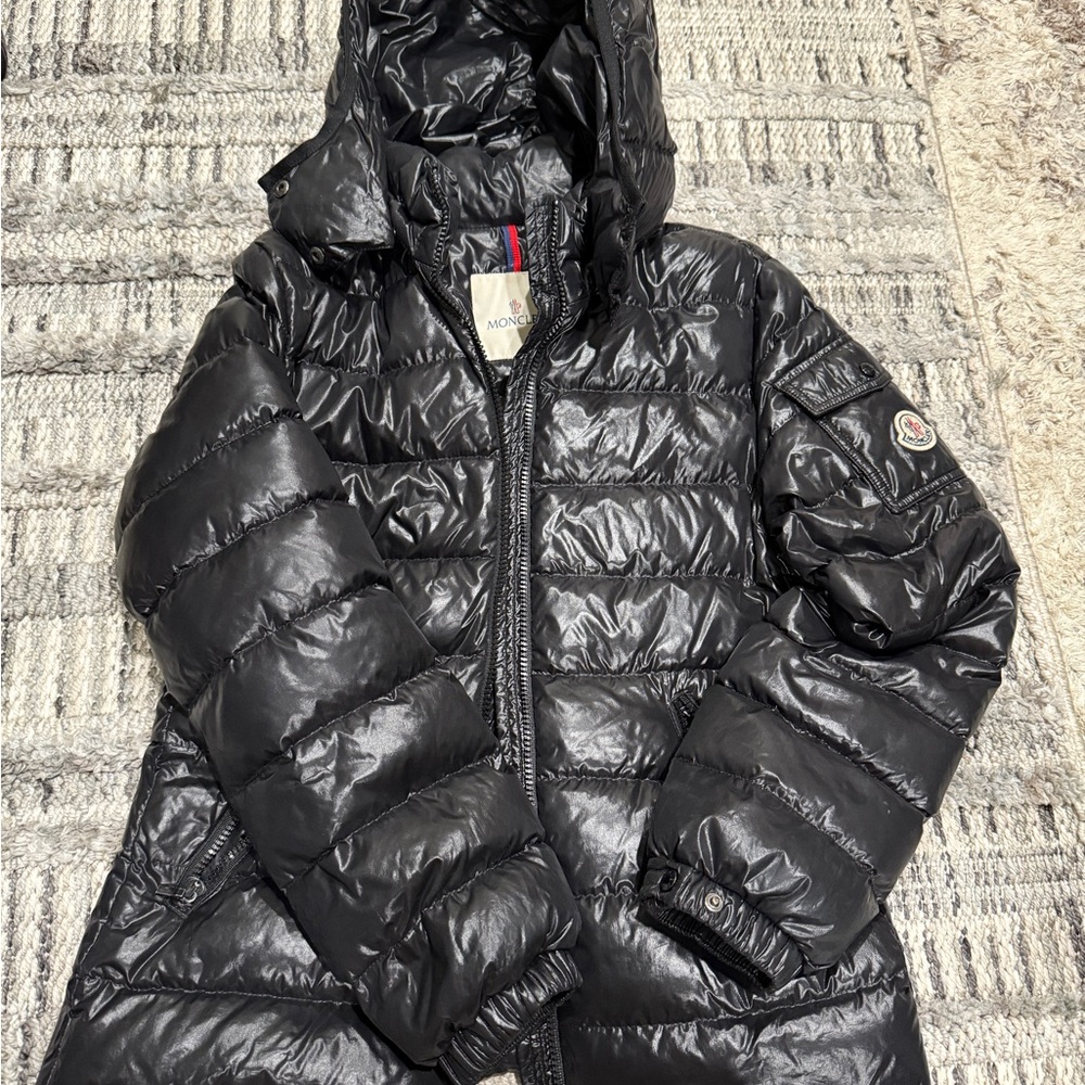 Moncler Shiny Black Quilted Jacket Authentic